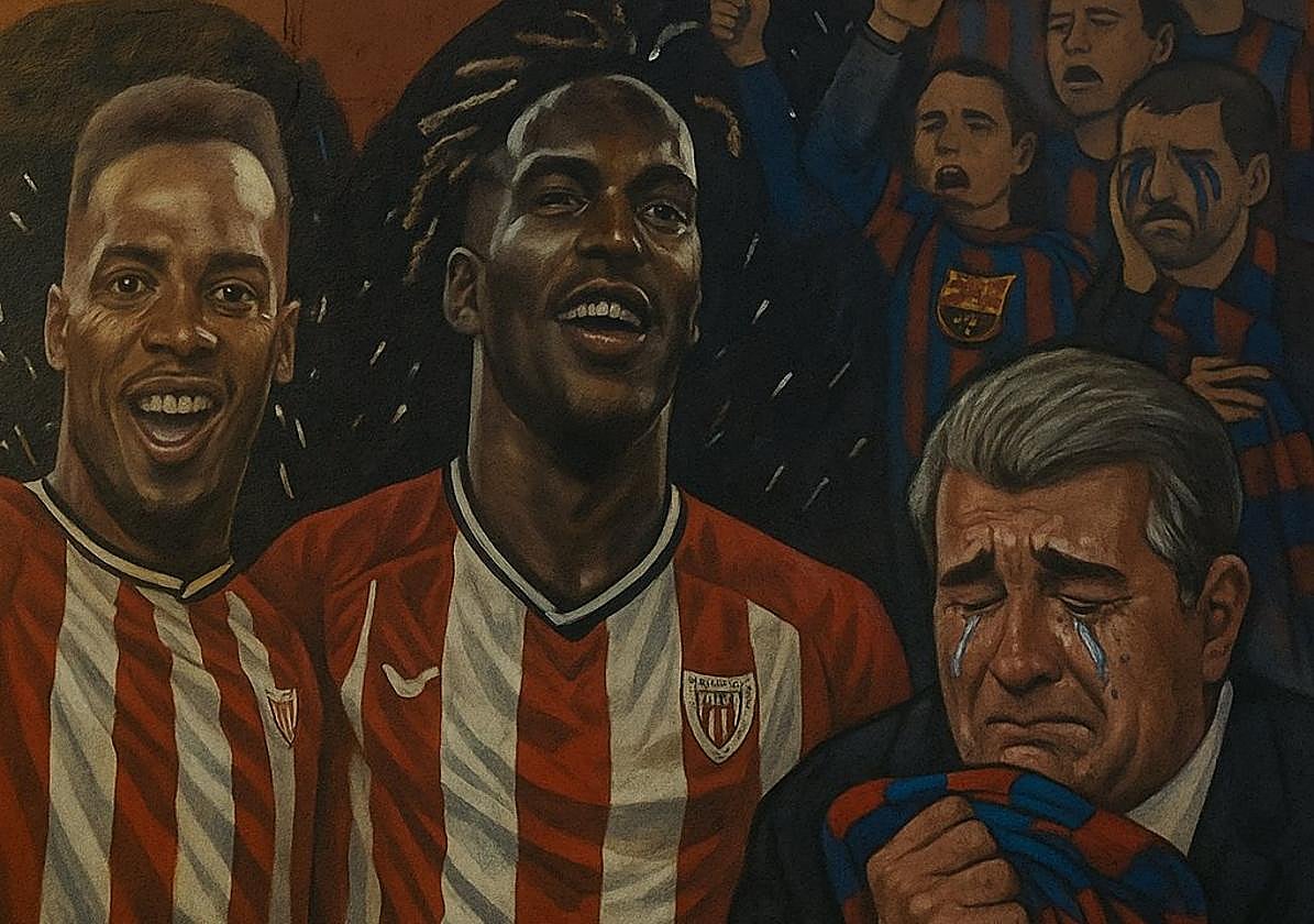 El mural con Laporta llorando, pullas a los periodistas culés... Los memes se ceban con el Barça por el 'caso Nico'