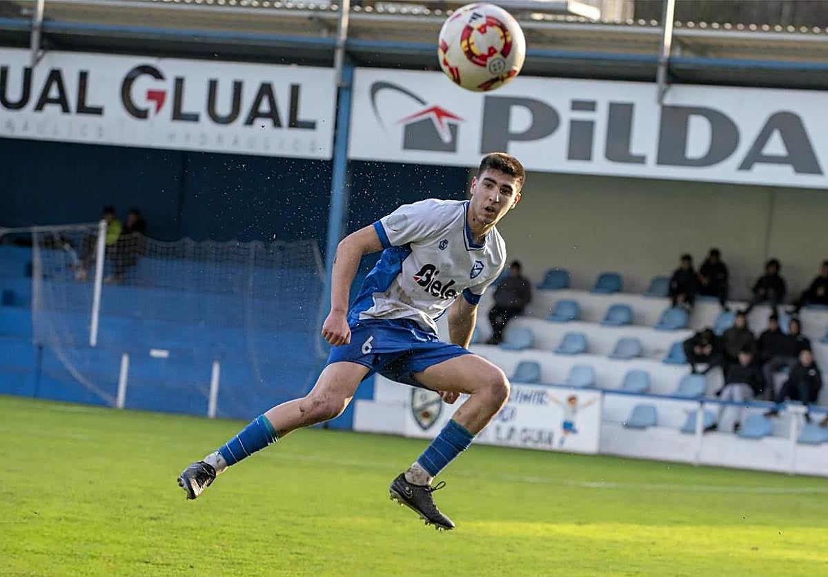 Arratibel, durante un partido de la temporada pasada.
