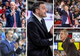 El agitado banquillo del Baskonia, entre mitos y noveles