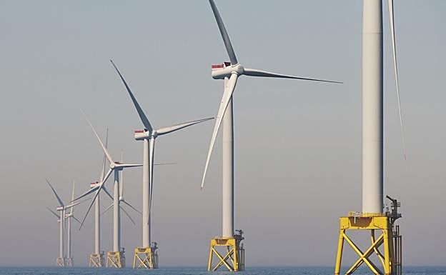 El macrocoplejo East Anglia Hub, ubicado en el Mar del Norte.