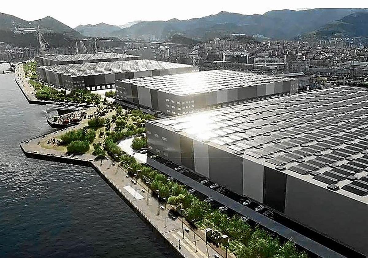 Recreación del proyecto previsto en los antiguos terrenos de La Naval.