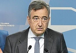 Aitor Esteban, en una comparecencia en el Parlamento vasco.