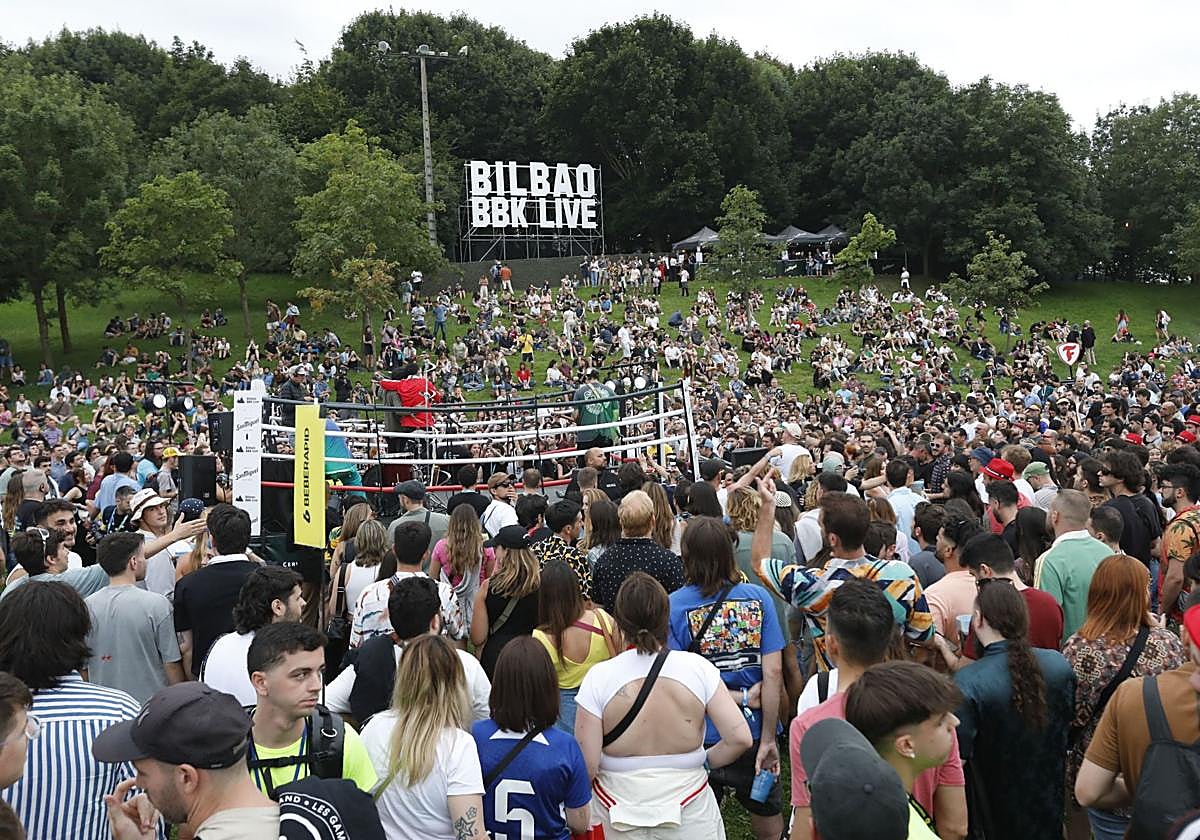 Ambiente durante el festival Bilbao BBK Live del pasado año.