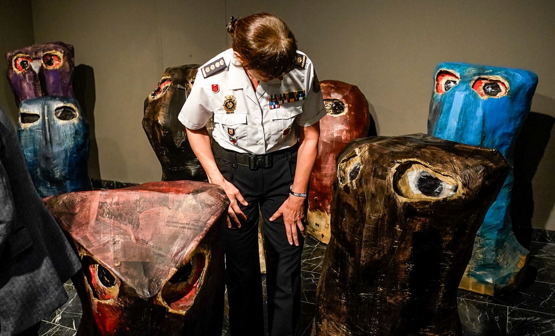 La exposición de Ibarrola en imágenes