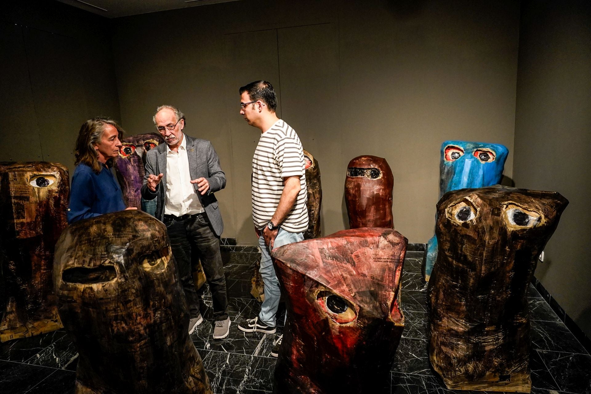 La exposición de Ibarrola en imágenes