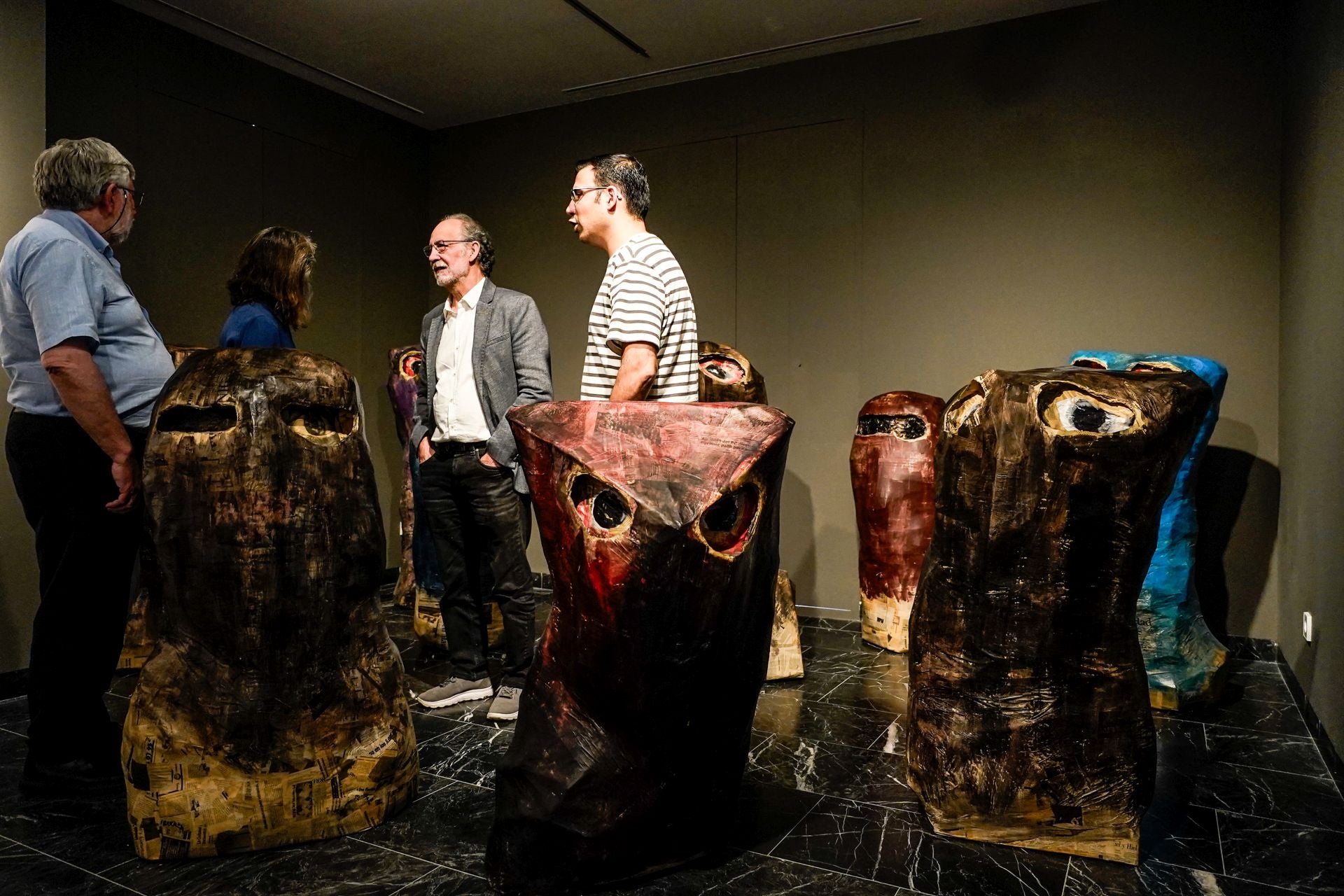 La exposición de Ibarrola en imágenes