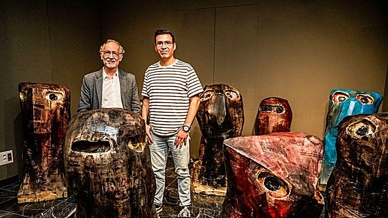 La exposición de Ibarrola en imágenes