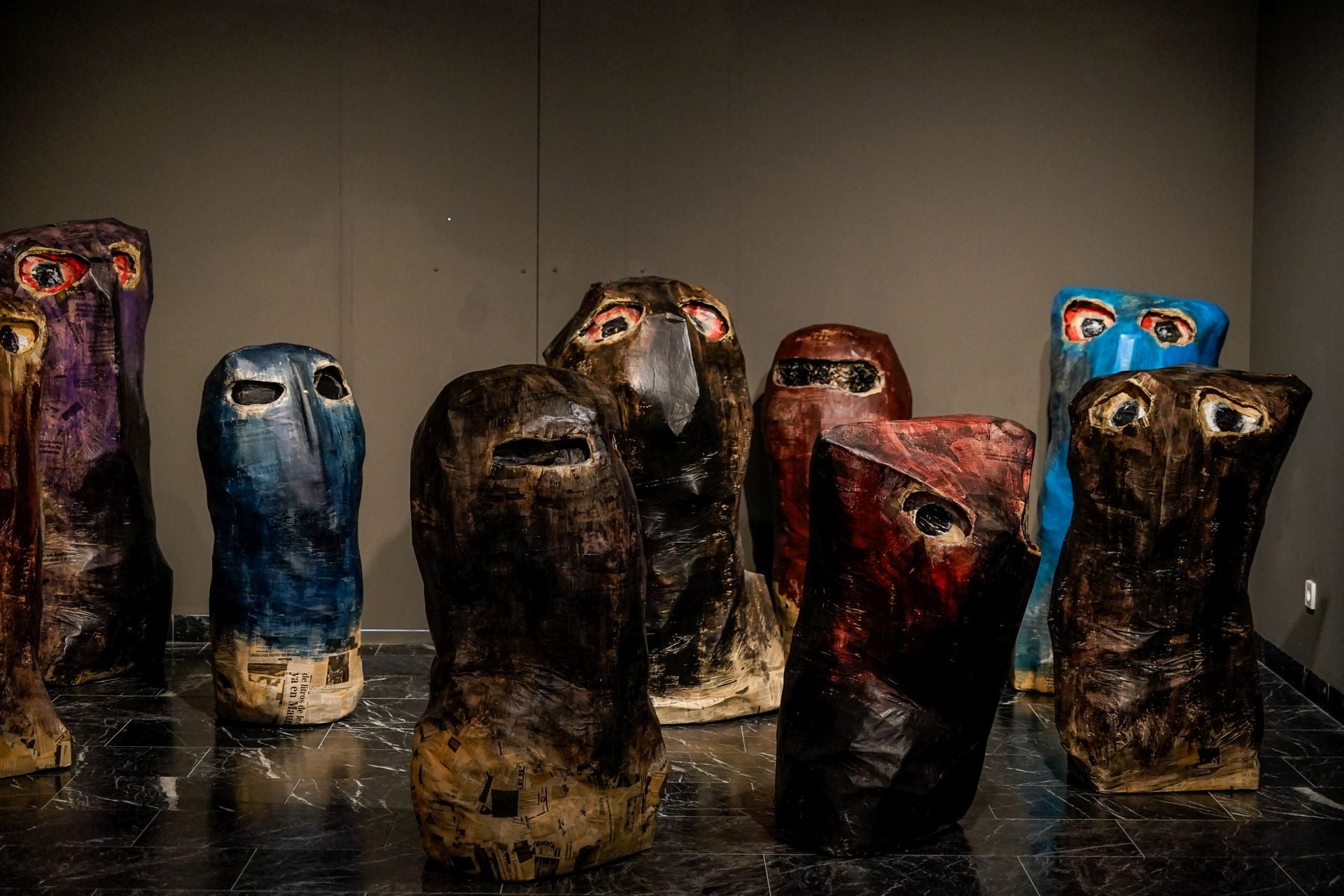 La exposición de Ibarrola en imágenes