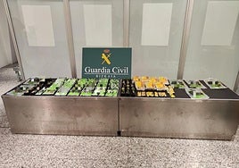 Intervienen 14 litros de potenciadores sexuales masculinos en el aeropuerto de Loiu