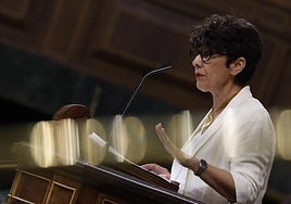 La portavoz del PNV en el Congreso, Maribel Vaquero, este miércoles.