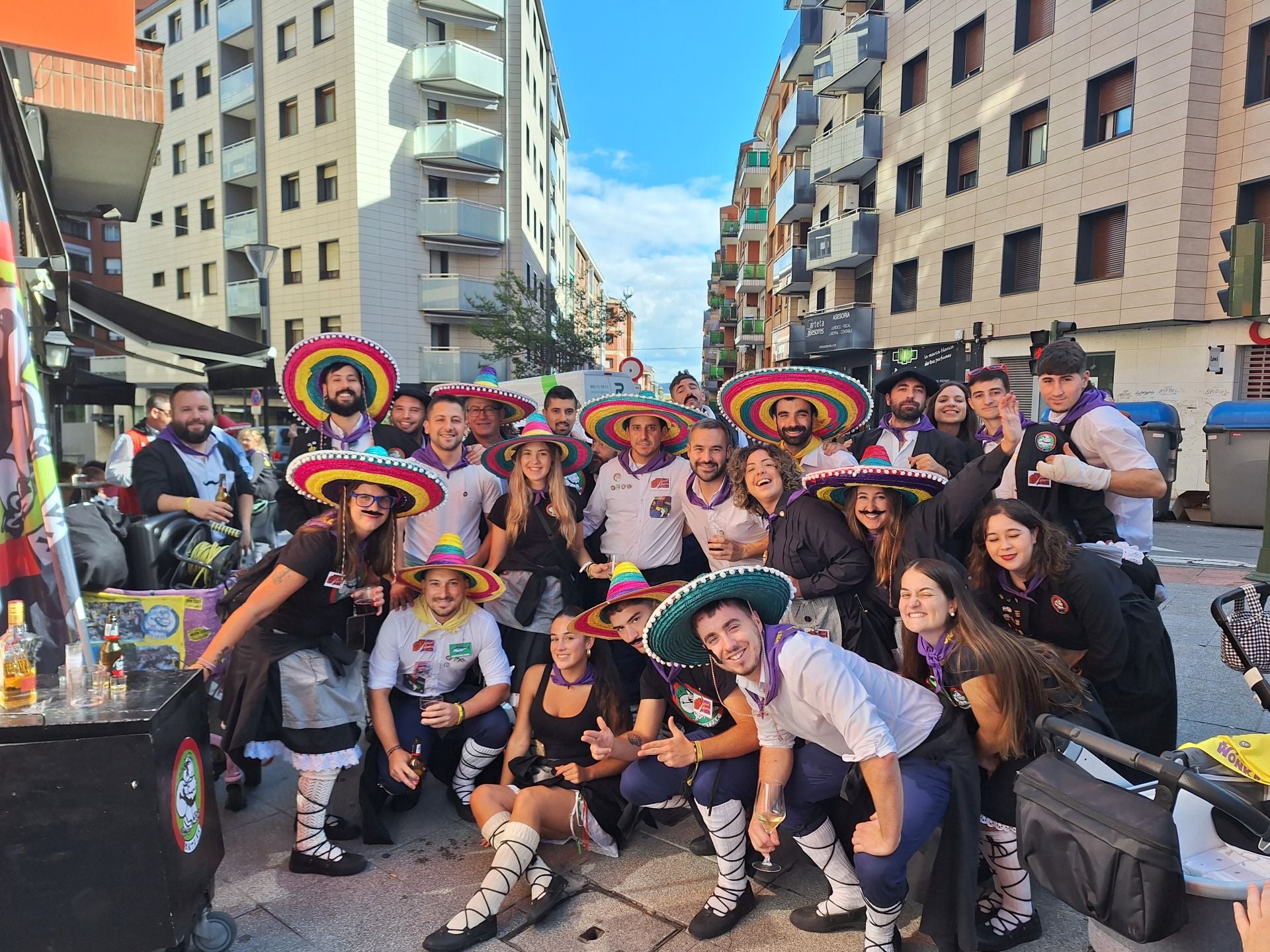 Un grupo de jóvenes disfruta durante la pasada edición de los San Faustos