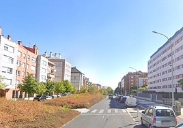 Calle Baiona de Vitoria.