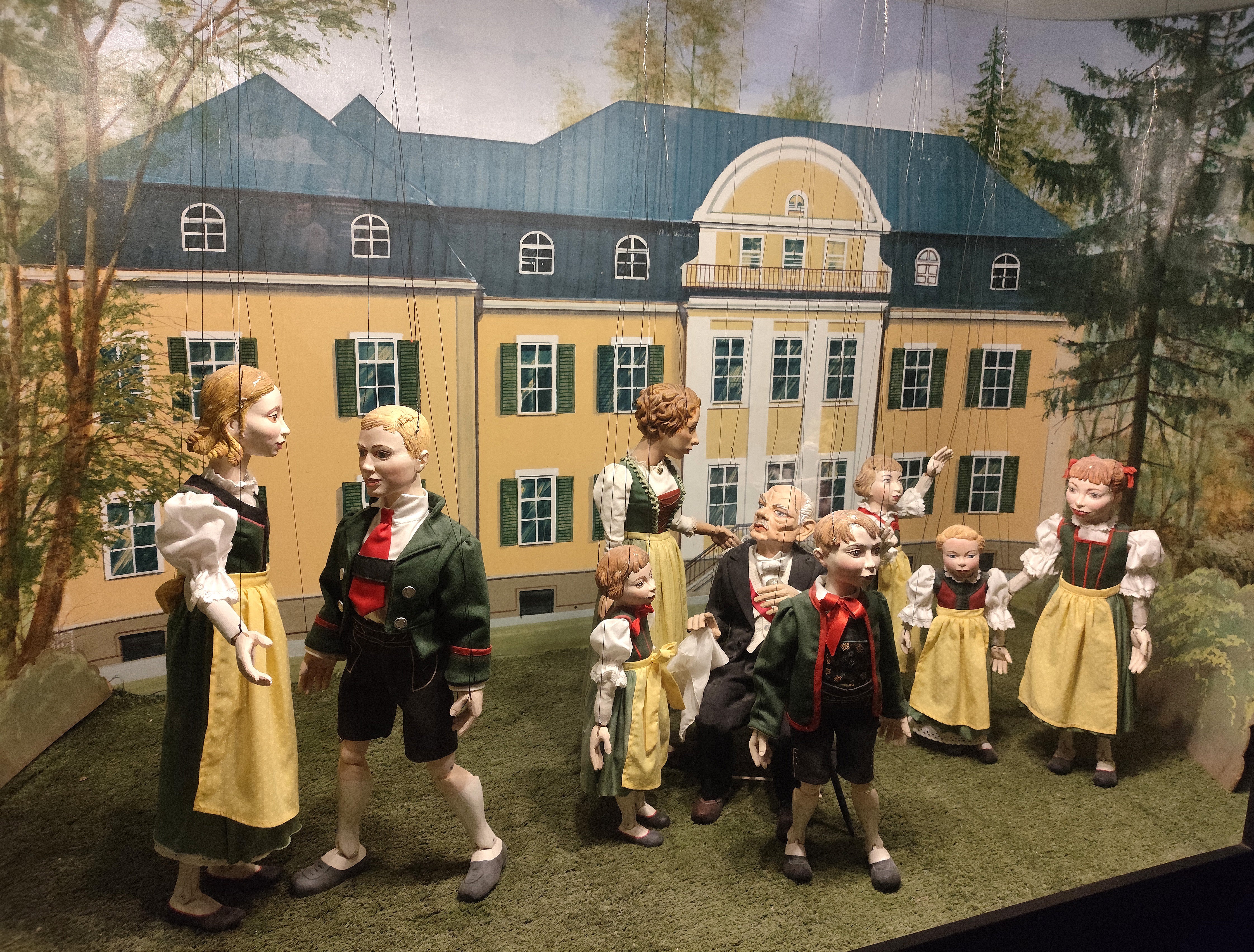Las marionetas de la familia Von Trapp.