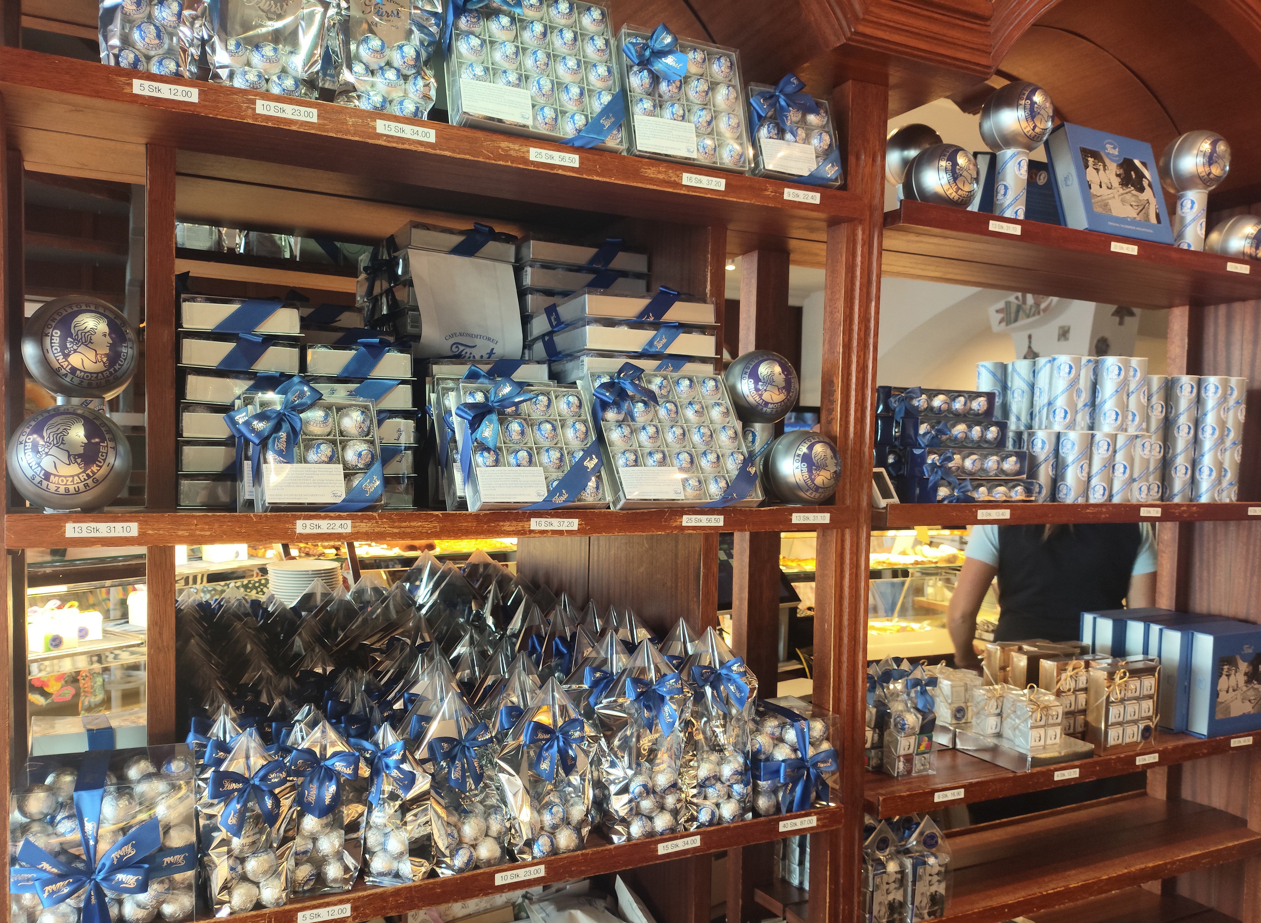 Los bombones Mozartkugel originales.