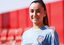 Vicky Chica, durante su etapa en la cantera colchonera.