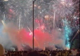 Los fuegos artificiales de anoche en Pamplona se redujeron a una traca final por un fallo técnico