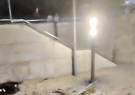 El río se desborda en Villabuena de Álava