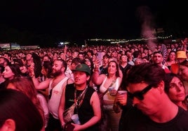 Público disfrutando anoche del concierto de Kylie Minogue.