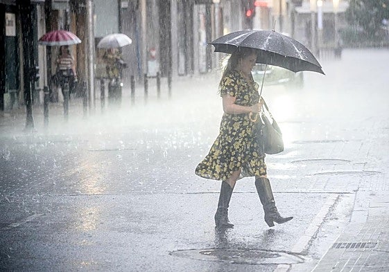 Alerta por nuevas trombas, granizo y vendavales este domingo en Álava