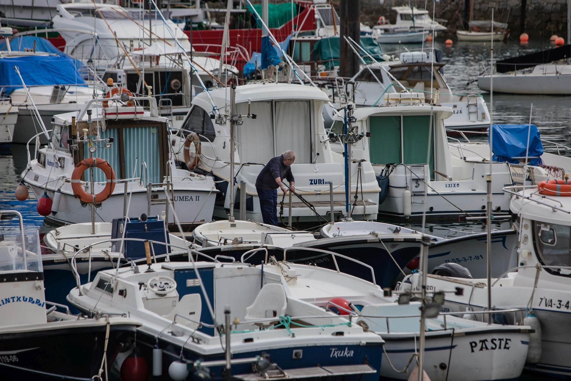 Amarristas del puerto de Lekeitio también forman parte de la asociación Cauerpe.