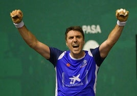 Peio Etxeberria fue nombrado mejor pelotari del torneo.