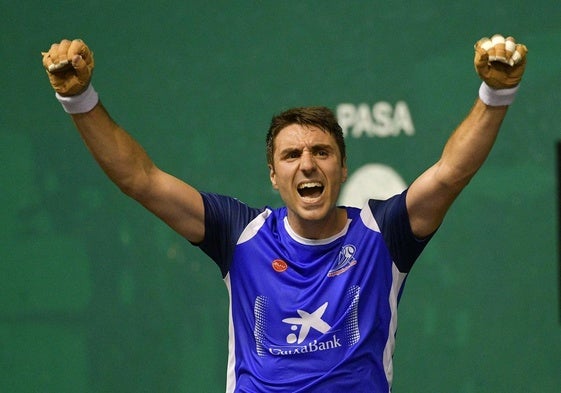 Peio Etxeberria fue nombrado mejor pelotari del torneo.
