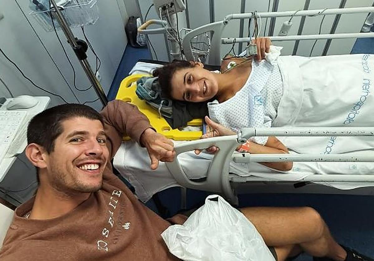 La corredota Sara Aonso terminó en el hospital tras ser embestida por una vaca.