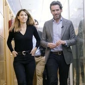 Borja Sémper y Bárbara Goenaga en 2020, cuando el político anunció que abandonaba la actividad política.