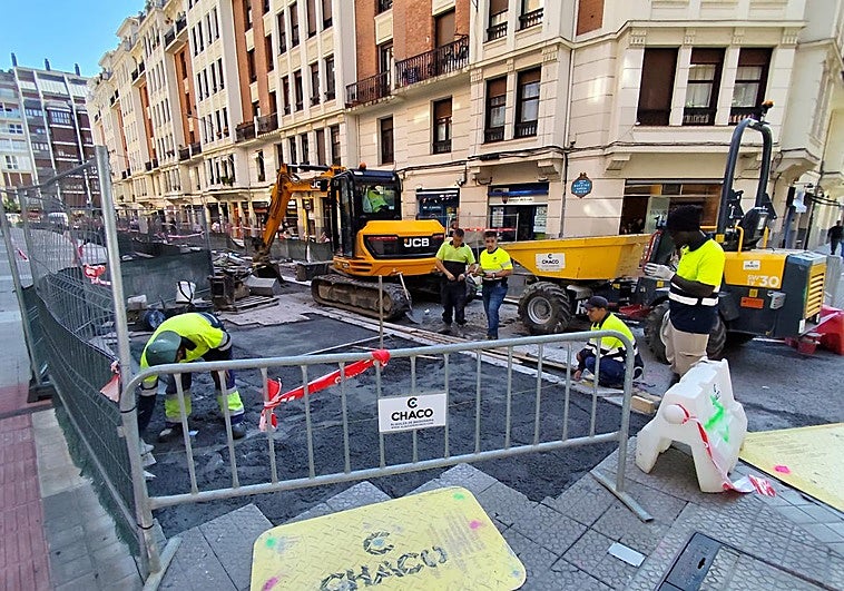 La calle García Rivero este martes.