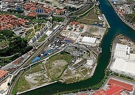 La parcela sobre la que se va a actuar ocupa parte de la mitad superior de la pastilla industrial.