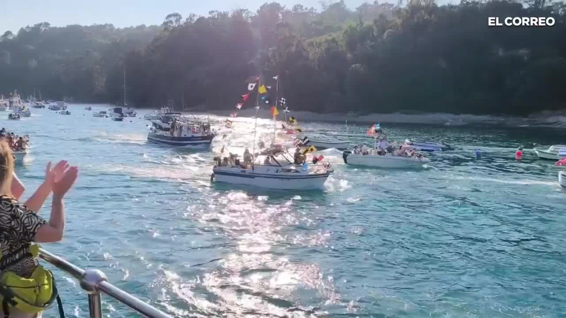 Procesión de la Virgen del Carmen en Plentzia