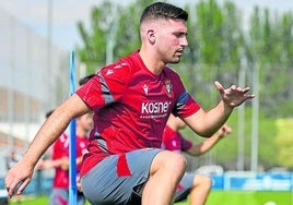 Areso entrena en solitario en Tajonar a la espera de cerrar su llegada al Athletic