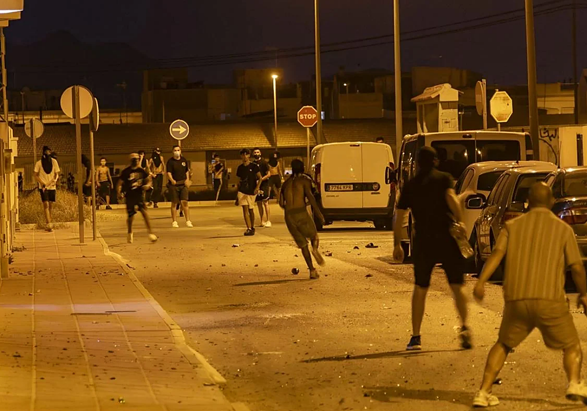 Disturbios en Torre Pacheco el pasado sábado.