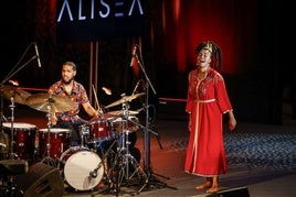 Jazzmeia Horn, durante su actuación en Mendizorroza.