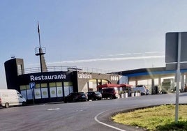 Gasolinera de Lopidana, levantada a unos cuatro kilómetros de Vitoria.