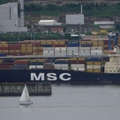 Tráfico de contenedores en el Puerto de Bilbao
