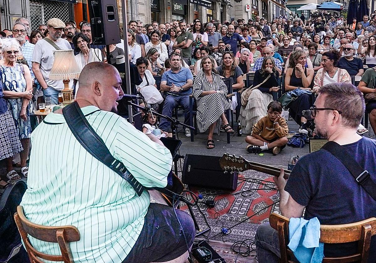 Jonathan Herrero, durante su actuación de este jueves.