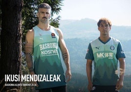 El Gorbea inspira la tercera camiseta del Baskonia y el Alavés