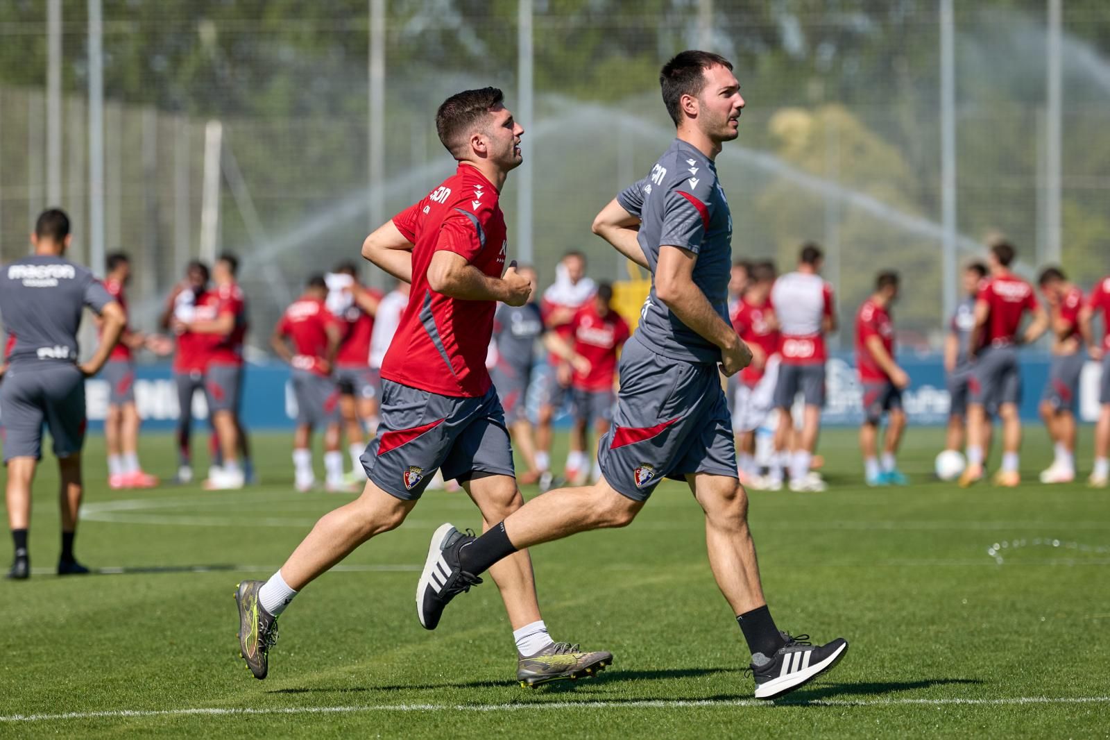 Areso, en un entrenaminto en Tajonar.