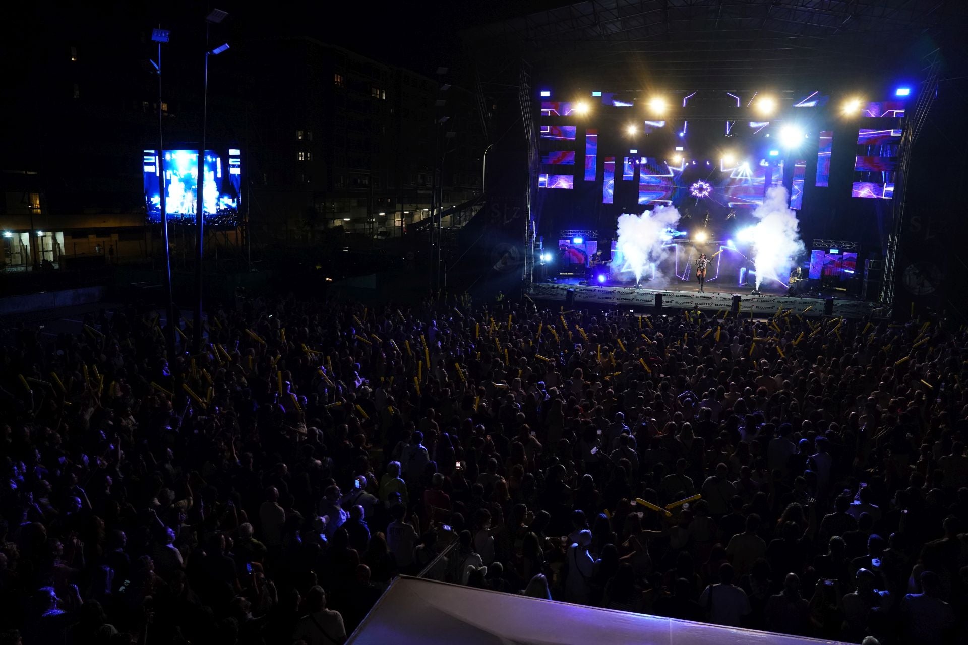 Las mejores imágenes del show de la orquesta Vulkano en Santurtzi