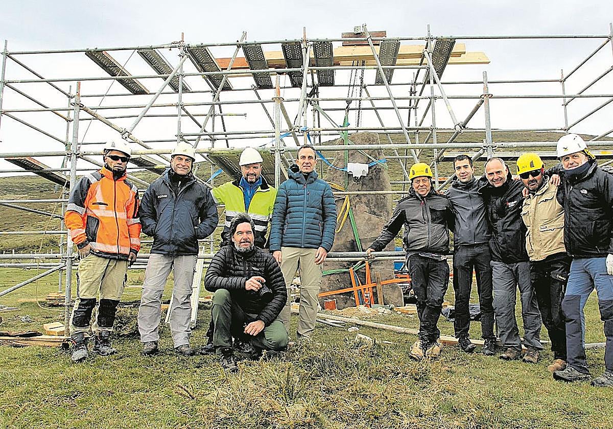Equipo formado por arqueólogos y arquitectos