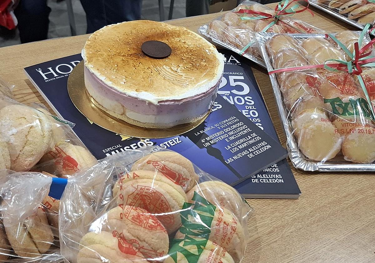 La tarta de la Virgen Blanca, los suspiros y los kotxotxos.