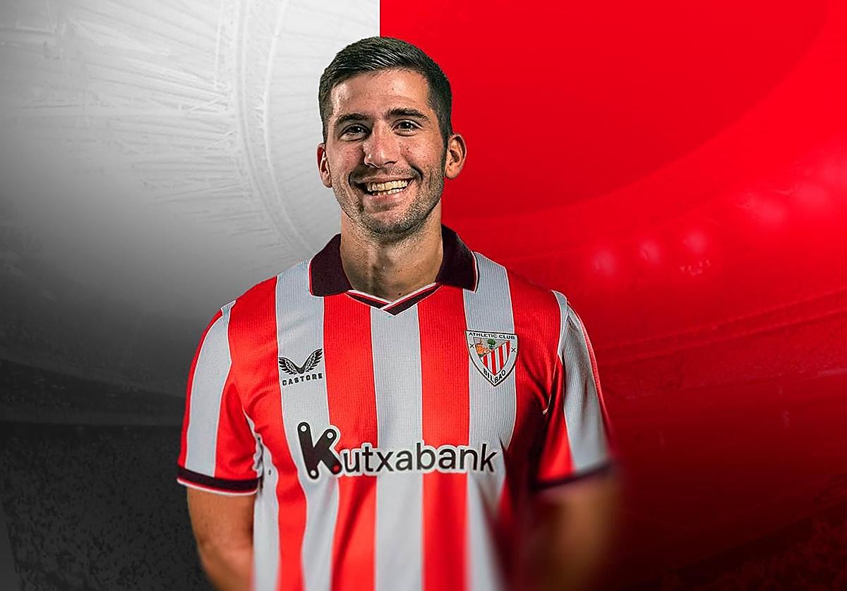 Jesús Areso, con la elástica rojiblanca.