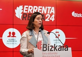 La diputada foral de Hacienda, Itxaso Berrojalbiz.