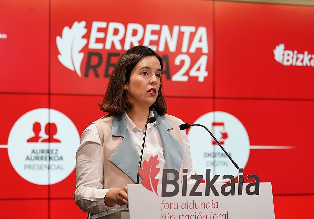 La diputada foral de Hacienda, Itxaso Berrojalbiz.