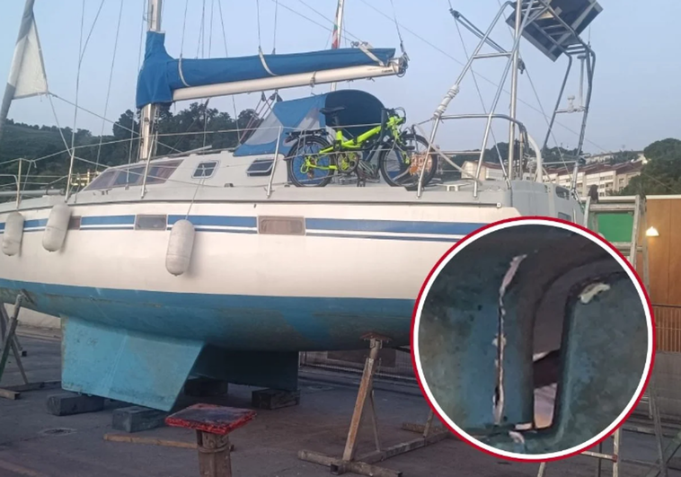 Rescatan a dos personas en la costa de Deba tras el ataque de un grupo de orcas a su embarcación