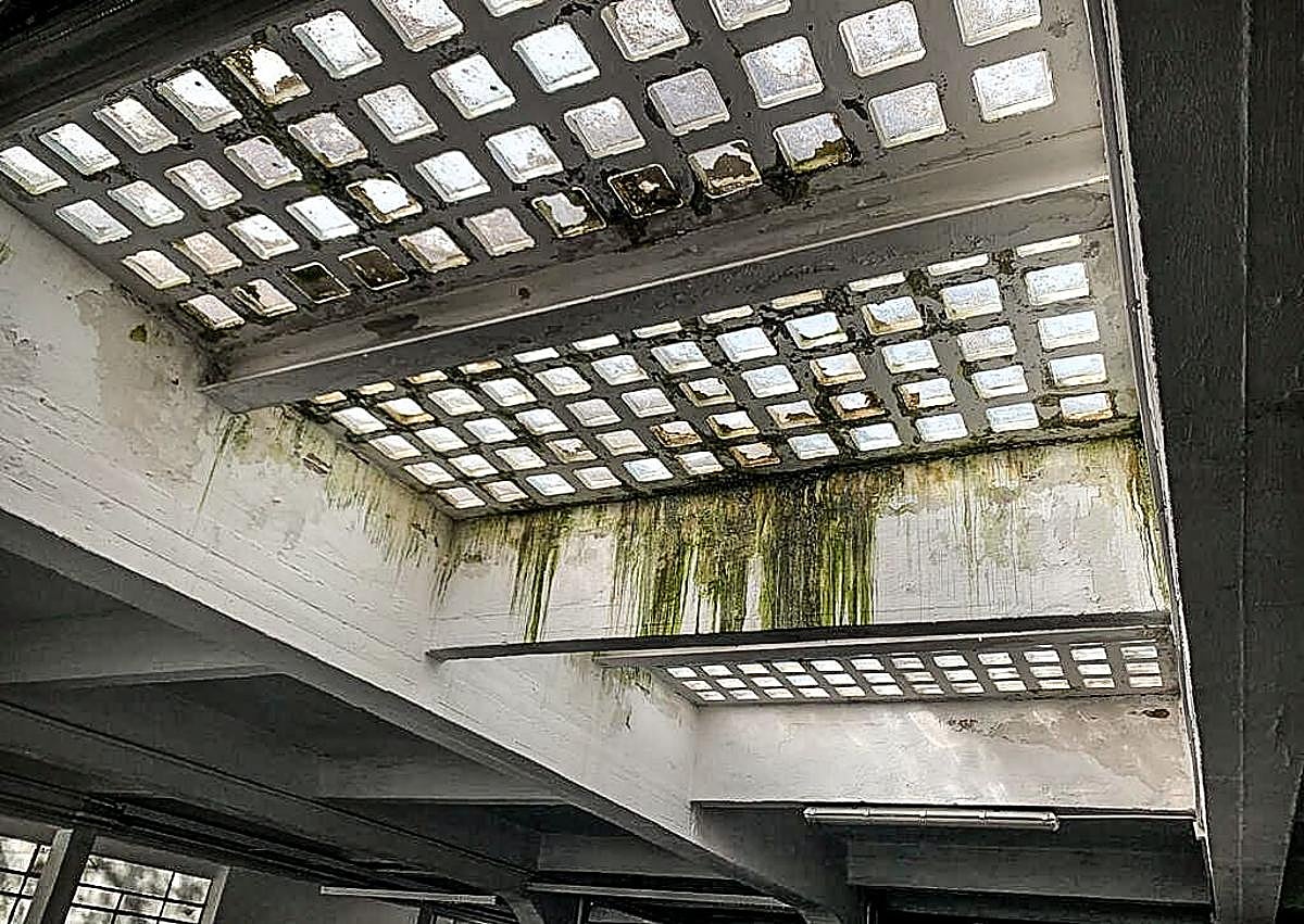 Imagen secundaria 1 - Tres imágenes del interior de la estación Goya tomadas en 2018.