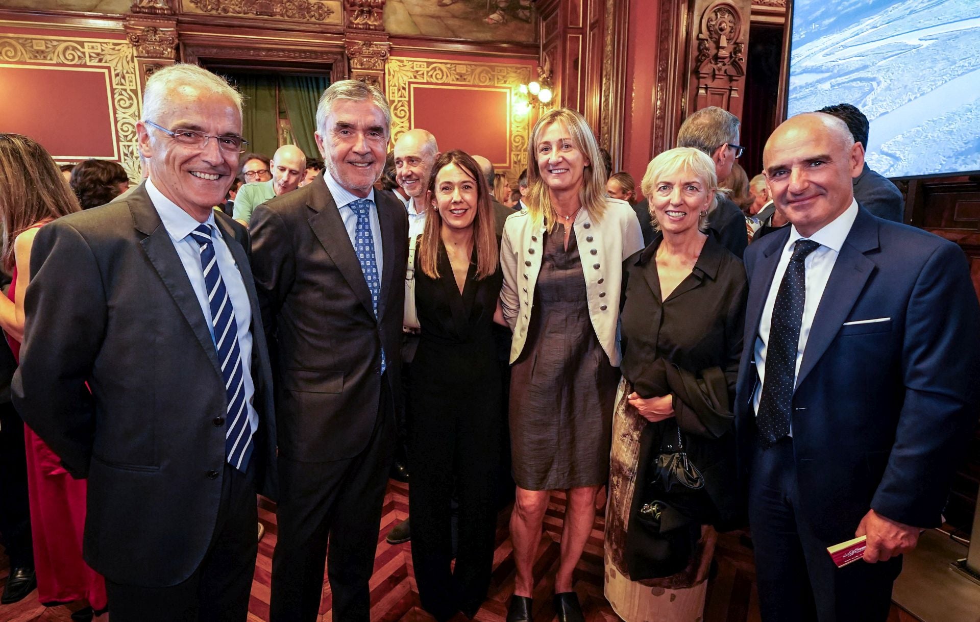 Julián Florez, Iñaki Aretxabaleta, Nora Sarasola, Isabel Iturbe, Carolina Pérez Toledo y Andoni Aldekoa.