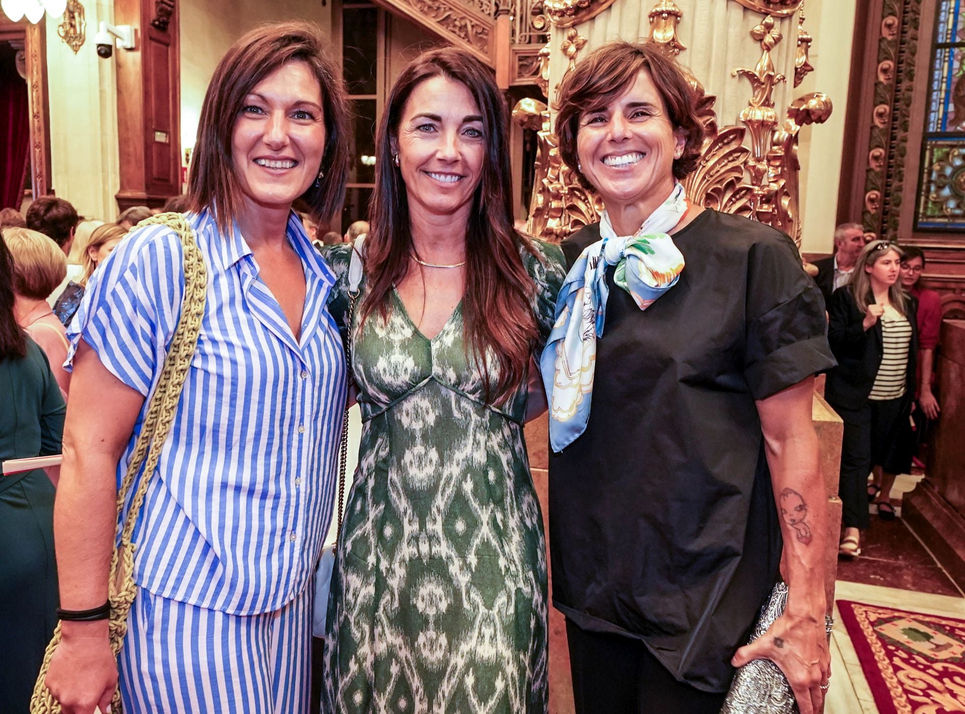 Oihane Agirregoitia, Susana Andrés y Virginia Berasategi. 