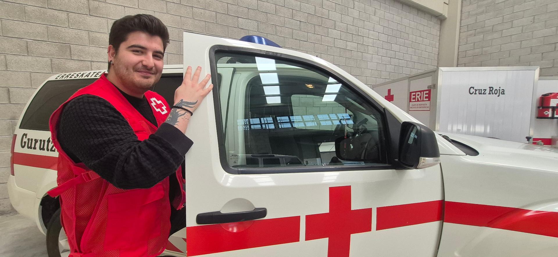 Ioritz Sánchez, presidente de Cruz Roja de Gernika.